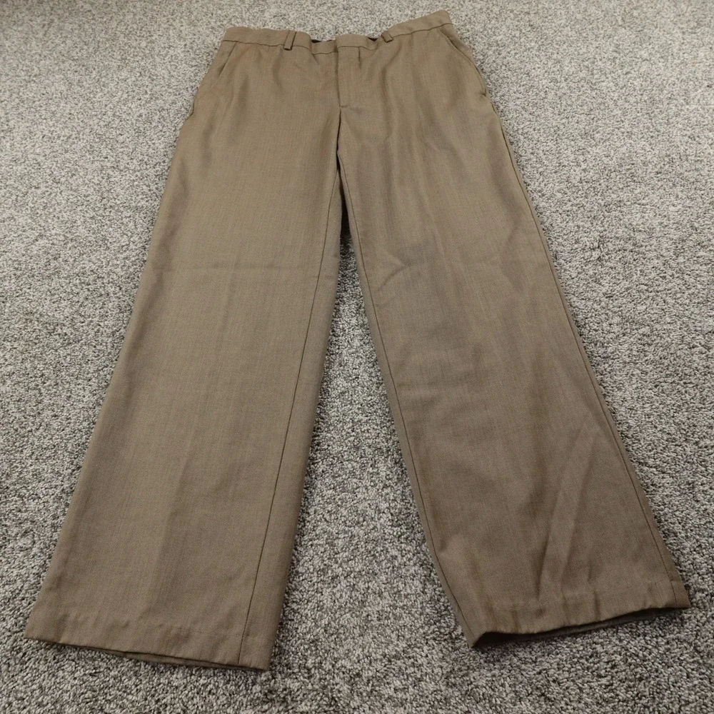 Banana Republic Pants Mens 35X32 Brown Wool Chino Dress Trouser Slacks Flat Work